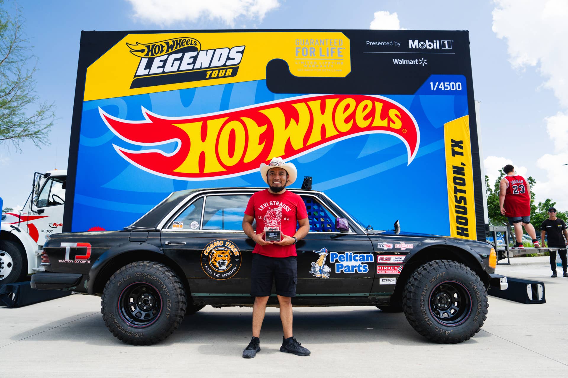 Lifted 1985 Mercedes-Benz 300D is a Hot Wheels Legends Tour